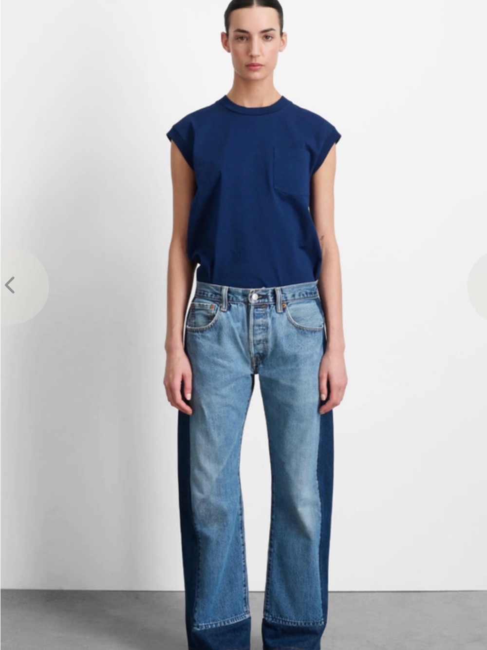 B SIDES Reworked Levi Slouch Jeans NWT
